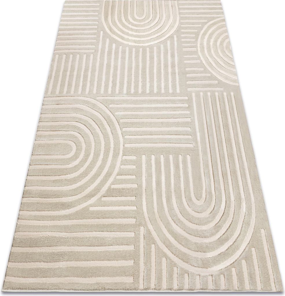 Teppich BALANCE 1918 taupe - Geometrisch, strukturell, glamour beige 240x330 cm