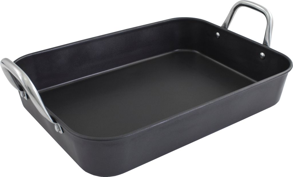 Kopf Auflaufform Pura (Bräter Kohlenstoffstahl, Griffe aus Edelstahl, geeignet für Induktion, 5 Liter)