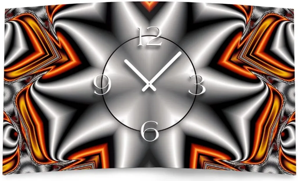 Horloge murale silencieuse sans tic-tac en métal au design moderne 3D