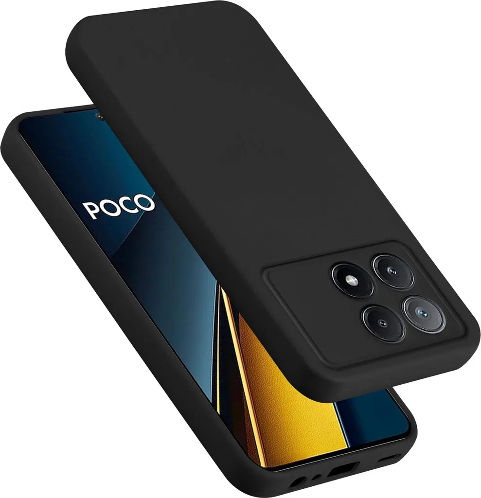 Cadorabo Custodia per Xiaomi Poco X6 Pro Custodia in silicone per telefoni cellulari Custodia in silicone liquido, custodia protettiva resistente ai graffi e agli urti per Xiaomi Poco X6 Pro