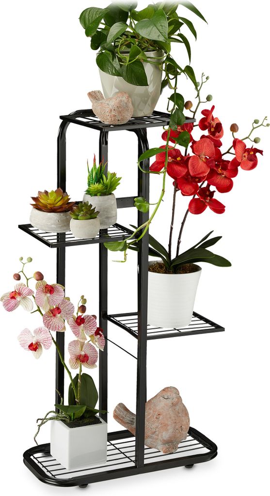 Support Pour Fleurs Haut 4 Marches Métal Debout Support Image du produit 
