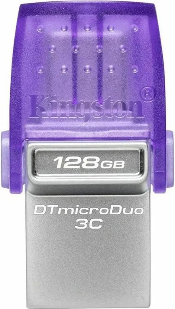 Clé USB Kingston 128 Go Double Port USB-C et A pour Transfert Photos Facile