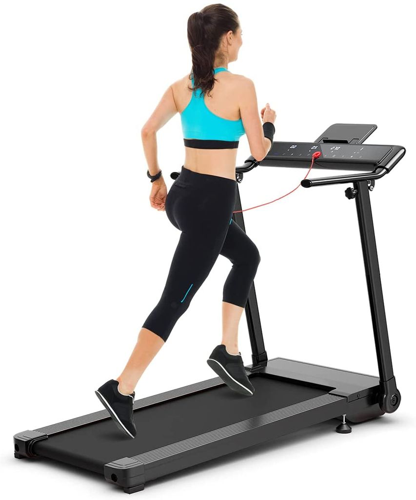 Elektrisch Laufband klappbar Laufen Machine Cardio Fitnessgerät mit 12 Programme 