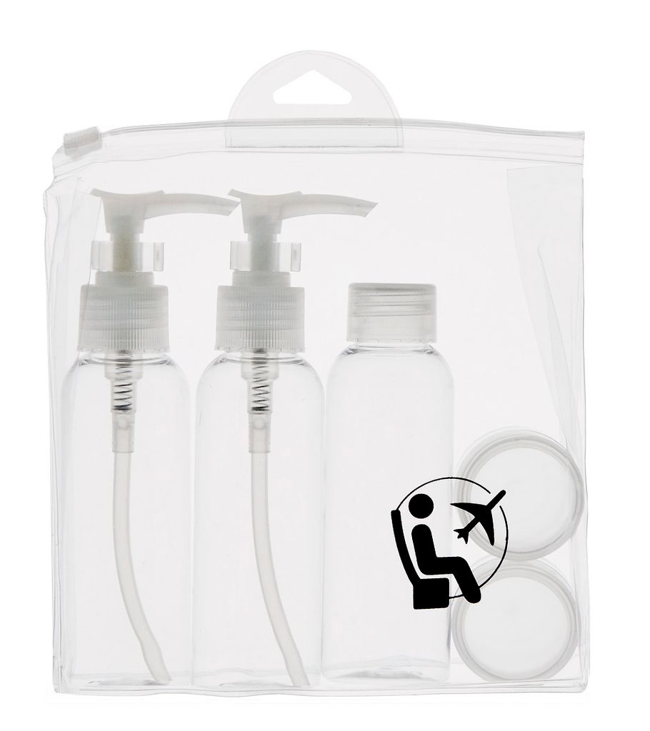 Reisebehälter-Set 5-teilig mit Kosmetiktasche Produktbild 