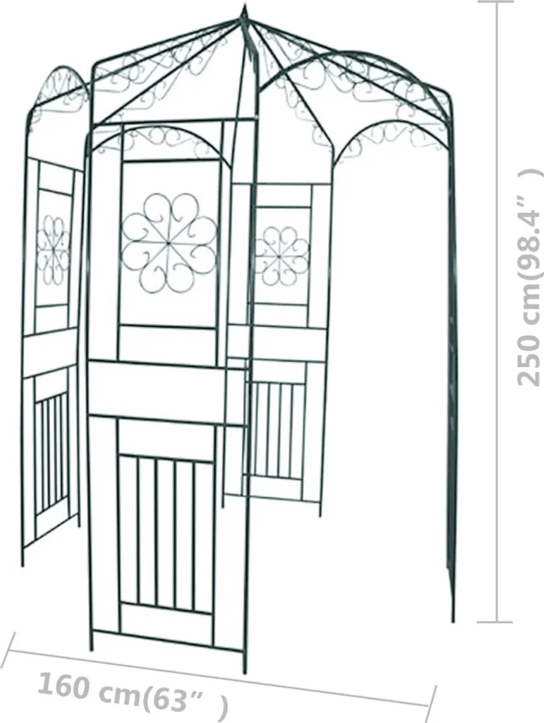 Pavillon pour roses 250 cm : la solution anti-affaissement jardin - 3