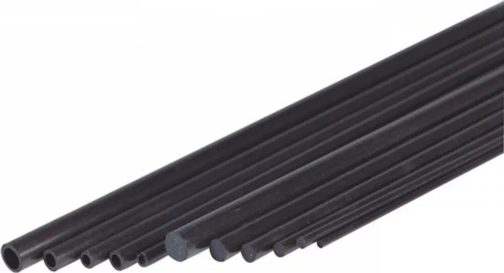 Barre en fibre de carbone Jamara 5.0mm x 1000mm haute résistance carbone