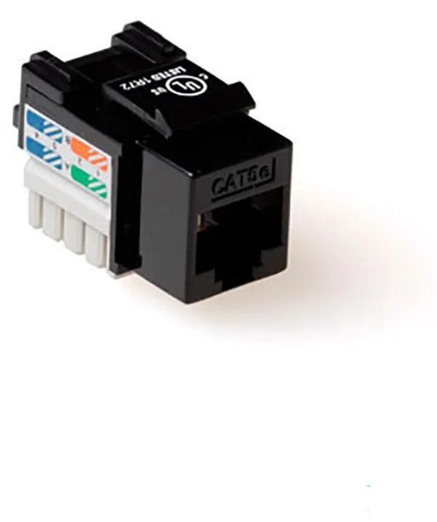 ACT CAT6A Keystone Jack unshielded punch down under white