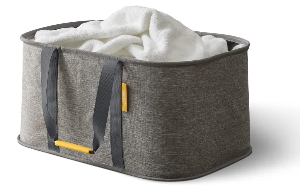 Dites adieu au désordre avec le panier à linge pliable gris Joseph Joseph