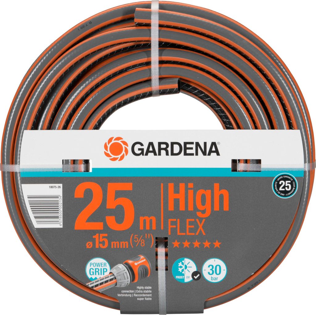 Gardena Schlauch Comfort HighFLEX 25 m Orange/Schwarz
