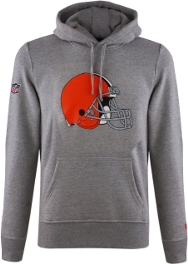 New Era Herren Hoodie NFL Cleveland Browns Logo grau XL