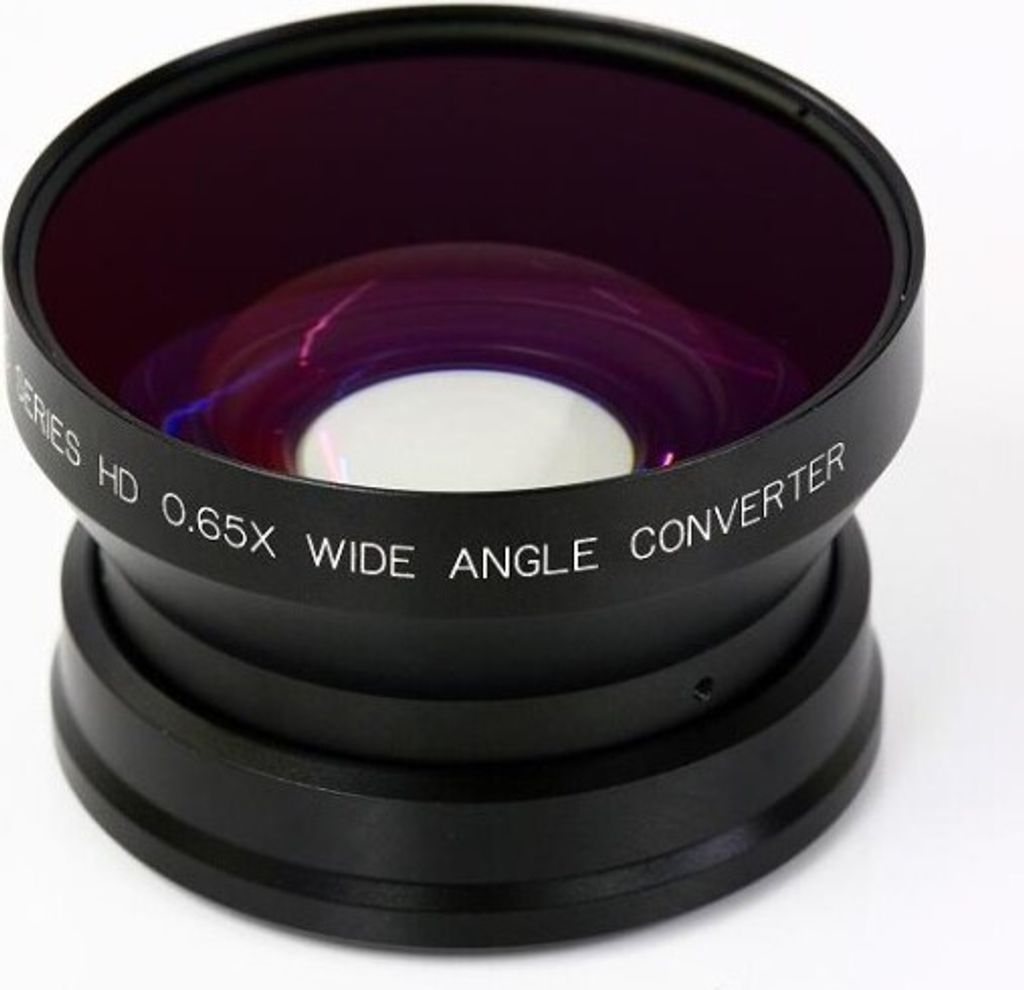 0.65x Weitwinkel Adapter kompatibel mit Sony DCR-VX2100, DCR-VX2000, DSR-PD150, DSR-PD170, DSR-250, DSR-200, DSR-220A