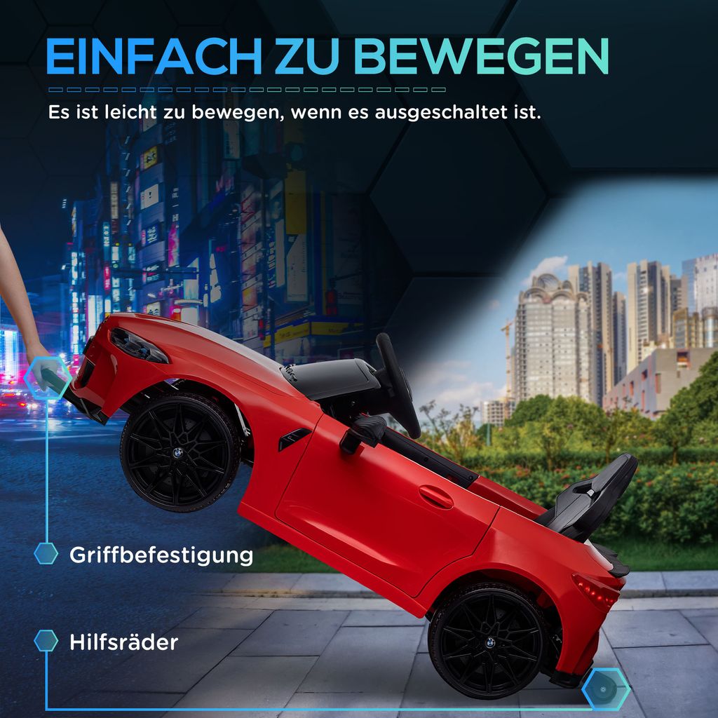 AIYAPLAY Elektro-Kinderauto mit Fernsteuerung, Scheinwerfer, Musik, Belastbarkeit 30 kg, (1-tlg), für 3-4 Jahre Kinder, Rot, elektrisches Babyauto, Elektro Spielzeug Elektroauto AIYAPLAY Elektro-Kinderauto mit Fernsteuerung, Scheinwerfer, Musik, Belastbarkeit 30 kg, (1-tlg), für 3-4 Jahre Kinder, Rot, elektrisches Babyauto, Elektro Spielzeug Elektroauto