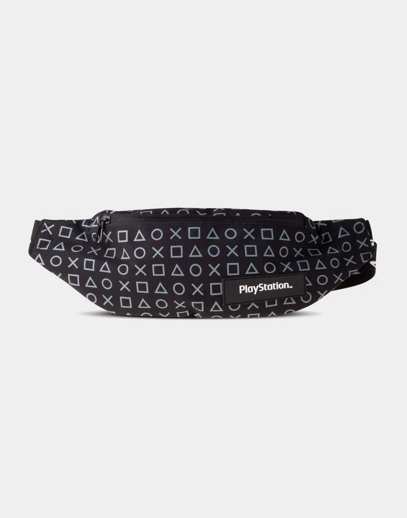 Sac Banane Playstation Motif Symboles AOP - Design Ergonomique Noir