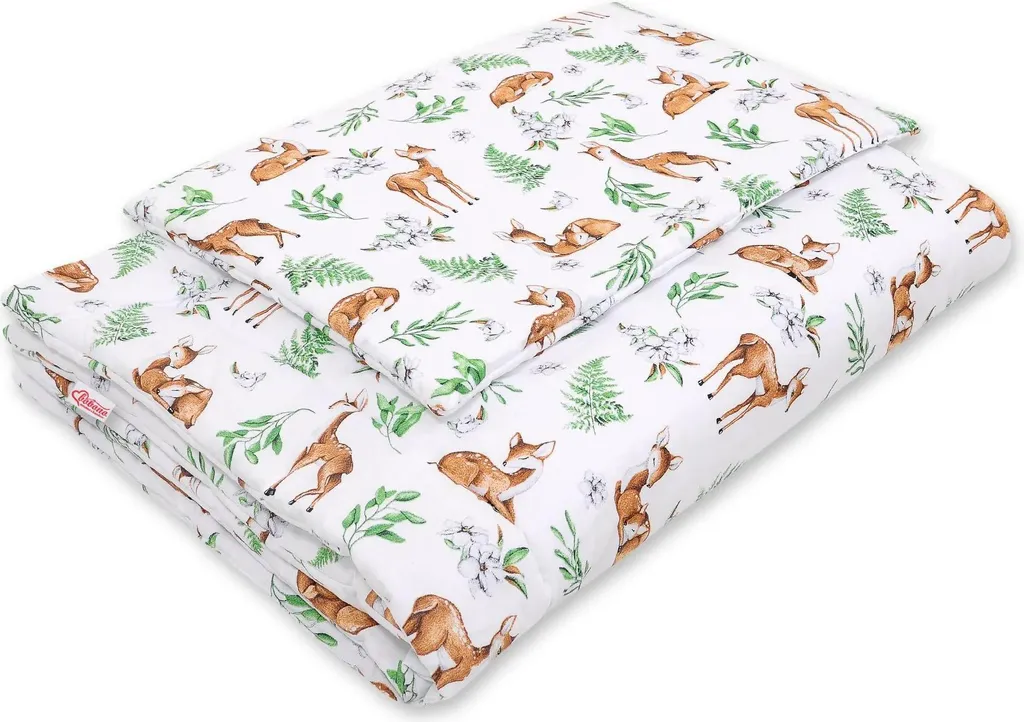 Literie anti-allergie 135x100 cm sarenki blanches avec garnissage intégré