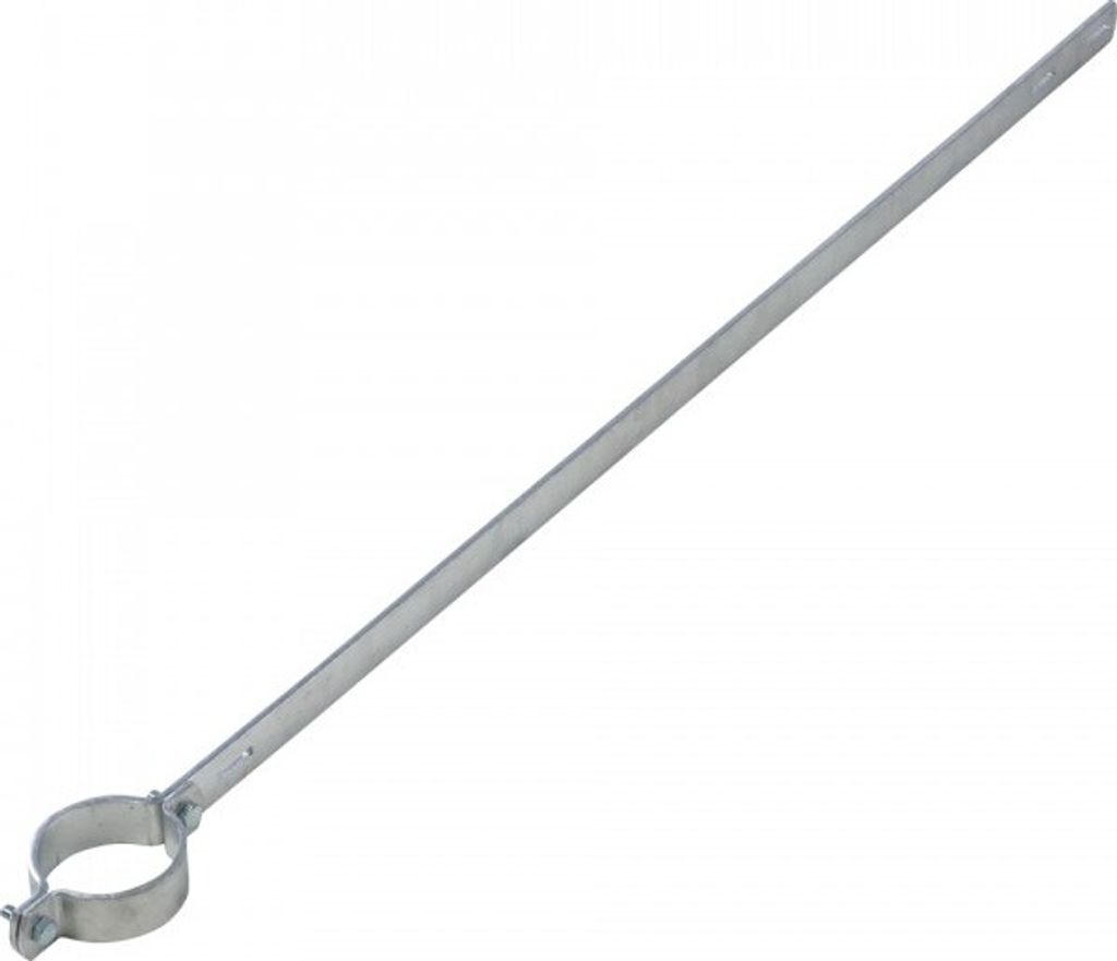 Ausleger-Rohrschelle ER 390, für Pfosten Ø 76mm, Stahl, Lochabstand 900mm, 10...