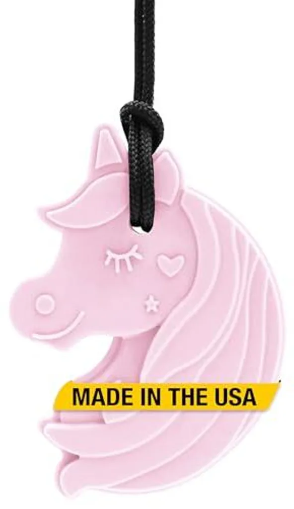 Collier de mastication licorne rose Ark Therapeutic pour les enfants