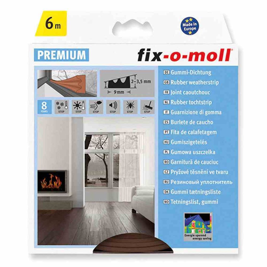 E-Profildichtung fix-o-moll 6m braun