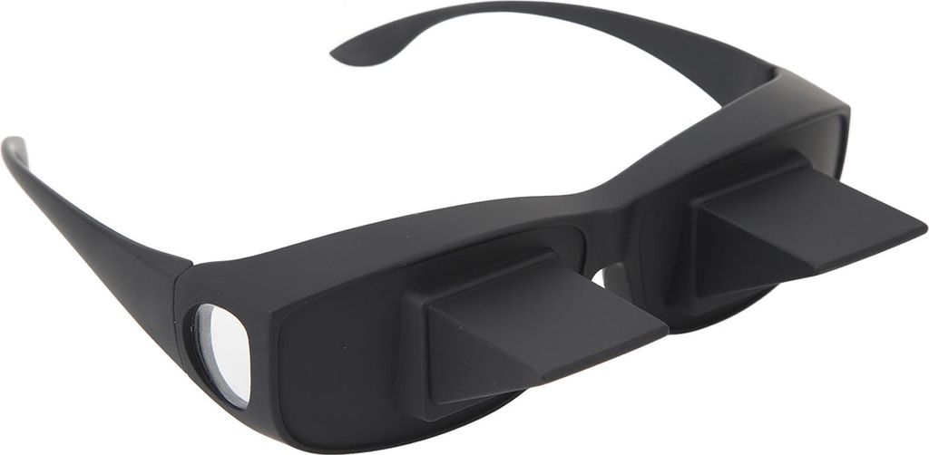 Fockety Bettprisma-Brille, Brille, Optisches HD-Glas, 90-Grad-Prismenwinkel, Geeignet fr Alle Altersgruppen, Reduziert Nackenbelastung, Schwarz, Ho...