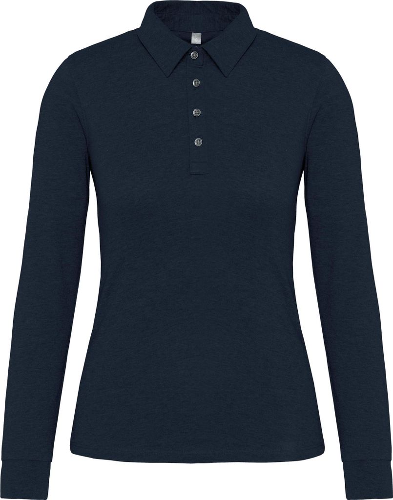 Kariban Langarm-Polohemd für Damen aus Jersey