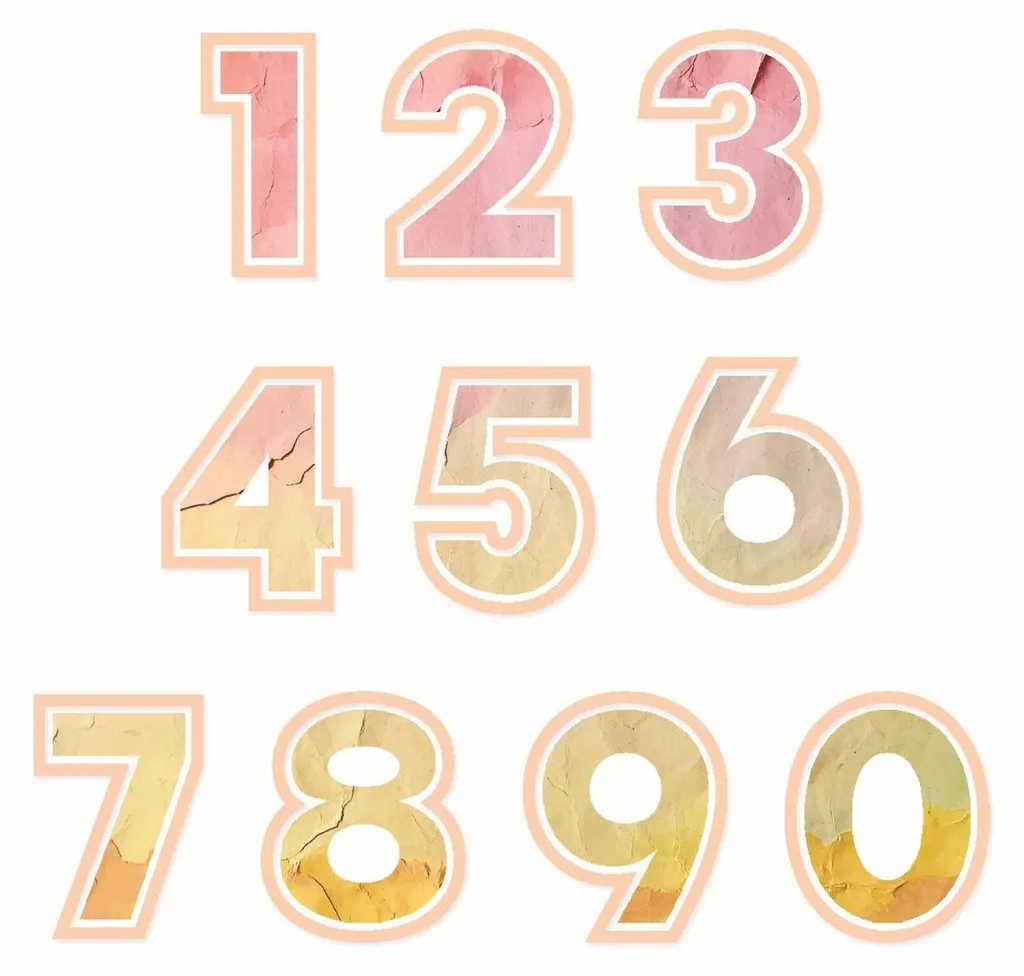 Sizzix Thinlits Chiffres 49 et Market : Matrices de découpe 1,27 à 4,75cm