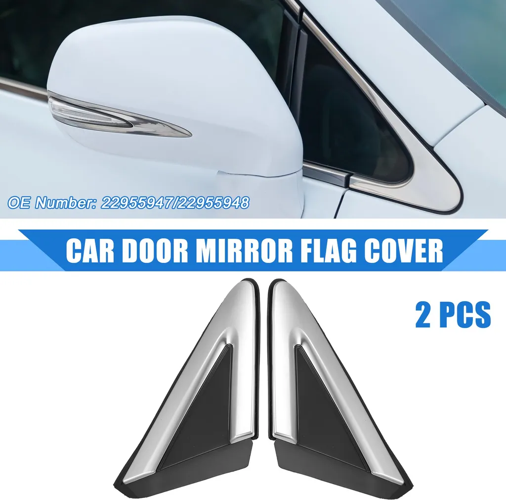 Coque de Drapeau de Rétroviseur Noir pour Cadillac XTS - Lot de 2 Pièces