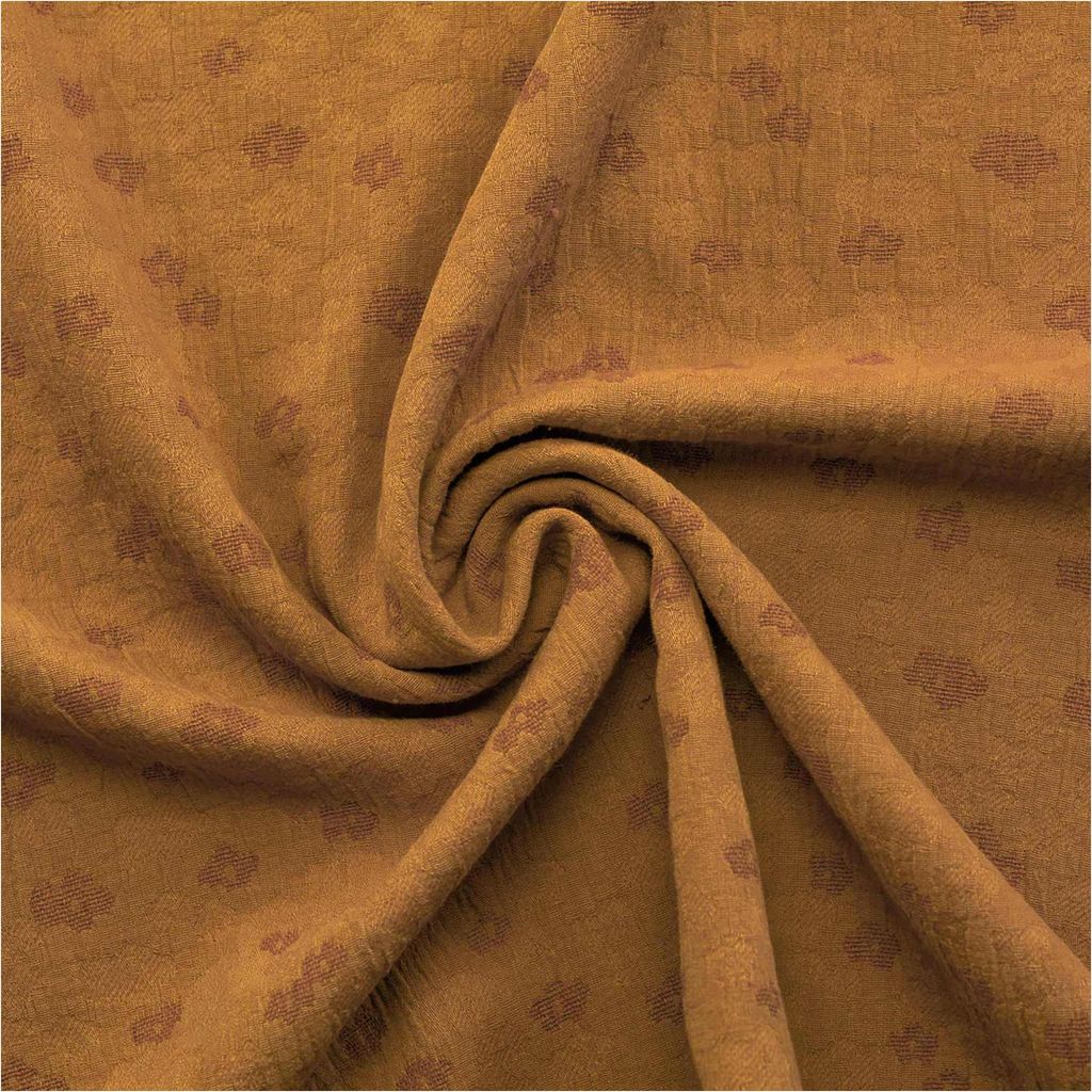 Musselin Jacquard Double Gauze ab 1x1,4m Double Face Optik Baumwolle Meterware