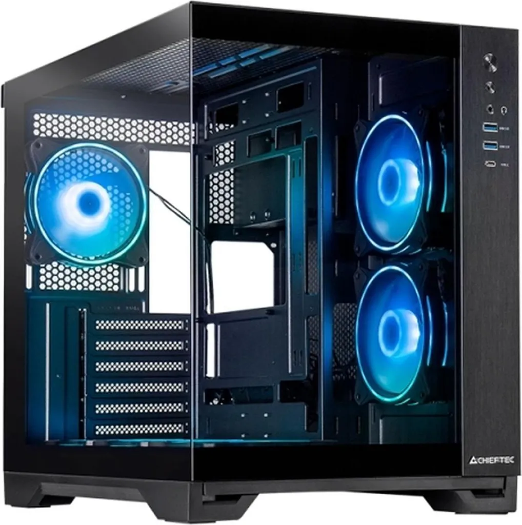 Design Panoramico: Case Chieftec Visio GM-30B-TG-OP ATX Black