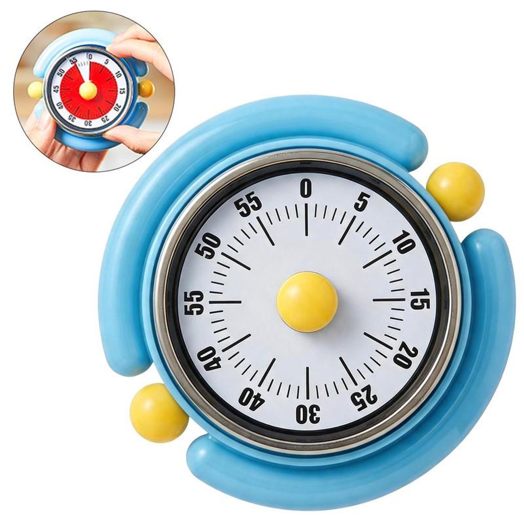 Küchentimer mechanisch ohne Batterie, Magnet Eieruhr 60 Produktbild 