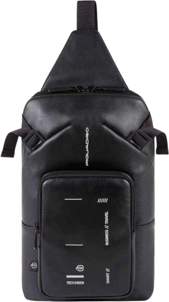 Ein-Schulter-Rucksack Piquadro Ca4929s106 Schwarz Haut