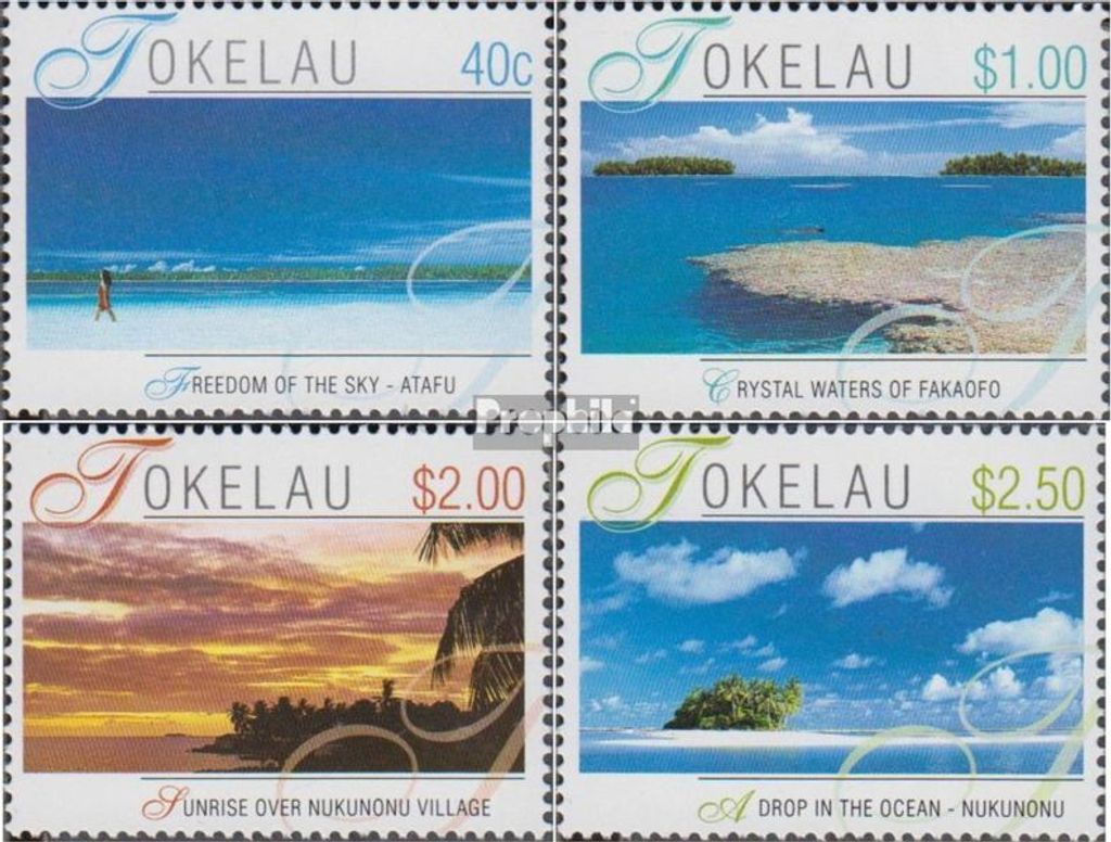 Briefmarken Tokelau 2001 Mi 308-311 (kompl.Ausg.) postfrisch Landschaften
