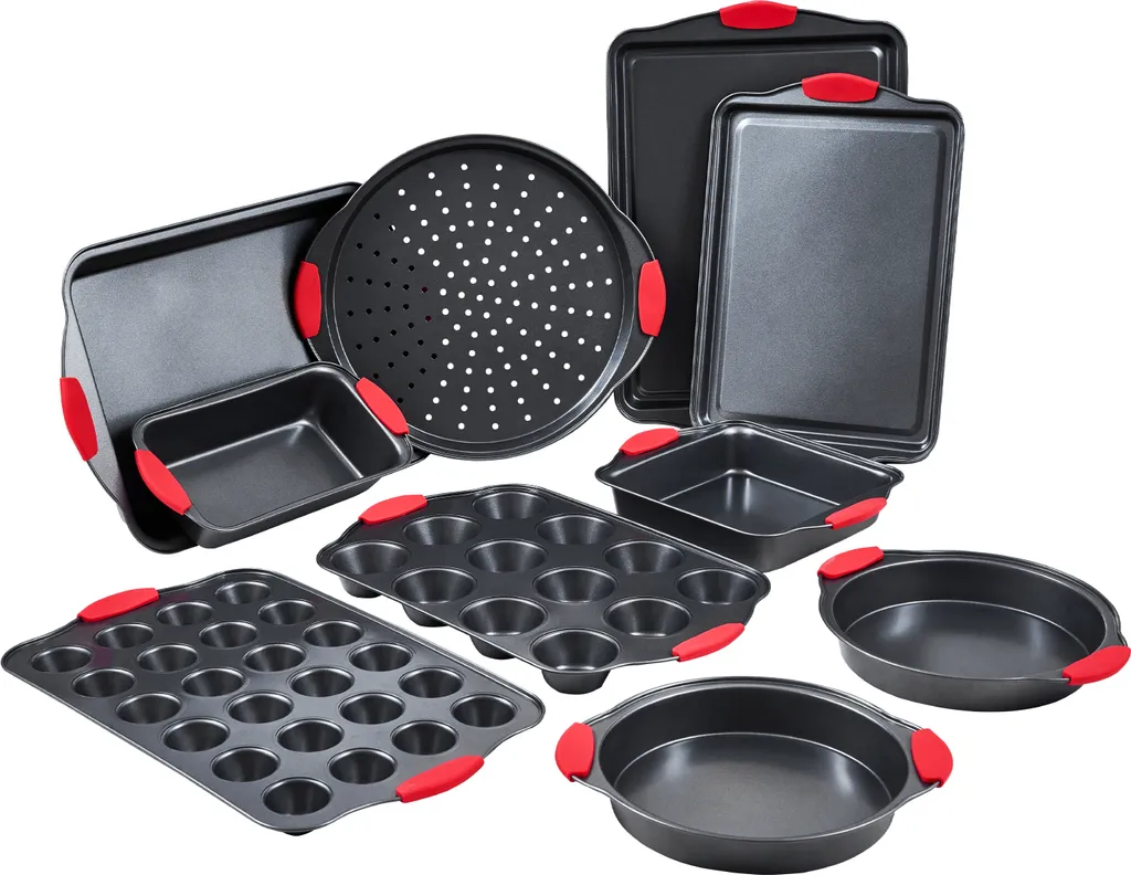 Set 10 Teglie Forno VEVOR: Acciaio Carbonio e Silicone Anti-Scottatura