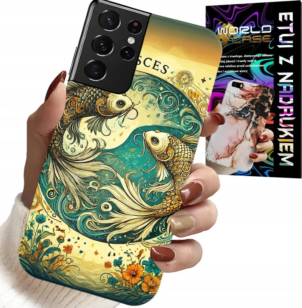 Custodia Samsung S21 Ultra Pesci - Cover Astronomia Zodiaco in TPU