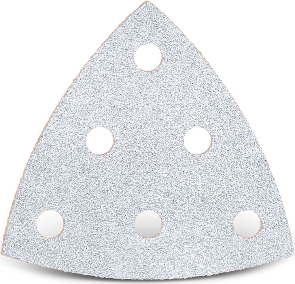 MENZER White Klett-Schleifblätter, 93 mm, 6-Loch, f. Deltaschleifer, Normalkorund (50 Stk.) K150
