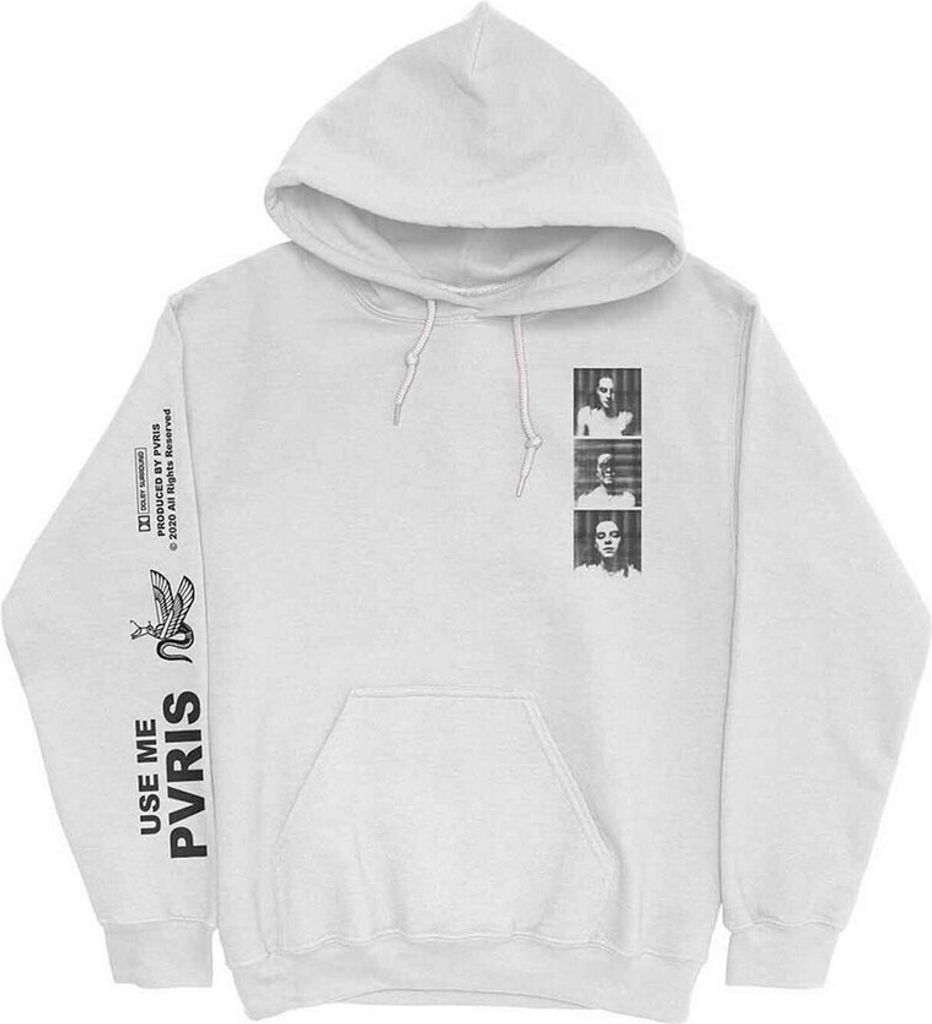 Pvris - "Use Me Copyright" Hoodie zum Überziehen für Herren/Damen Uni RO3157 (XXL) (Weiß)