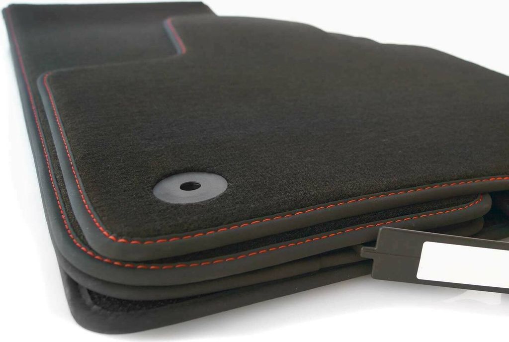 NEU Fußmatten passend für Audi A4 S4 8D B5 Steppnaht Rot Velours Matte 4x Tuning