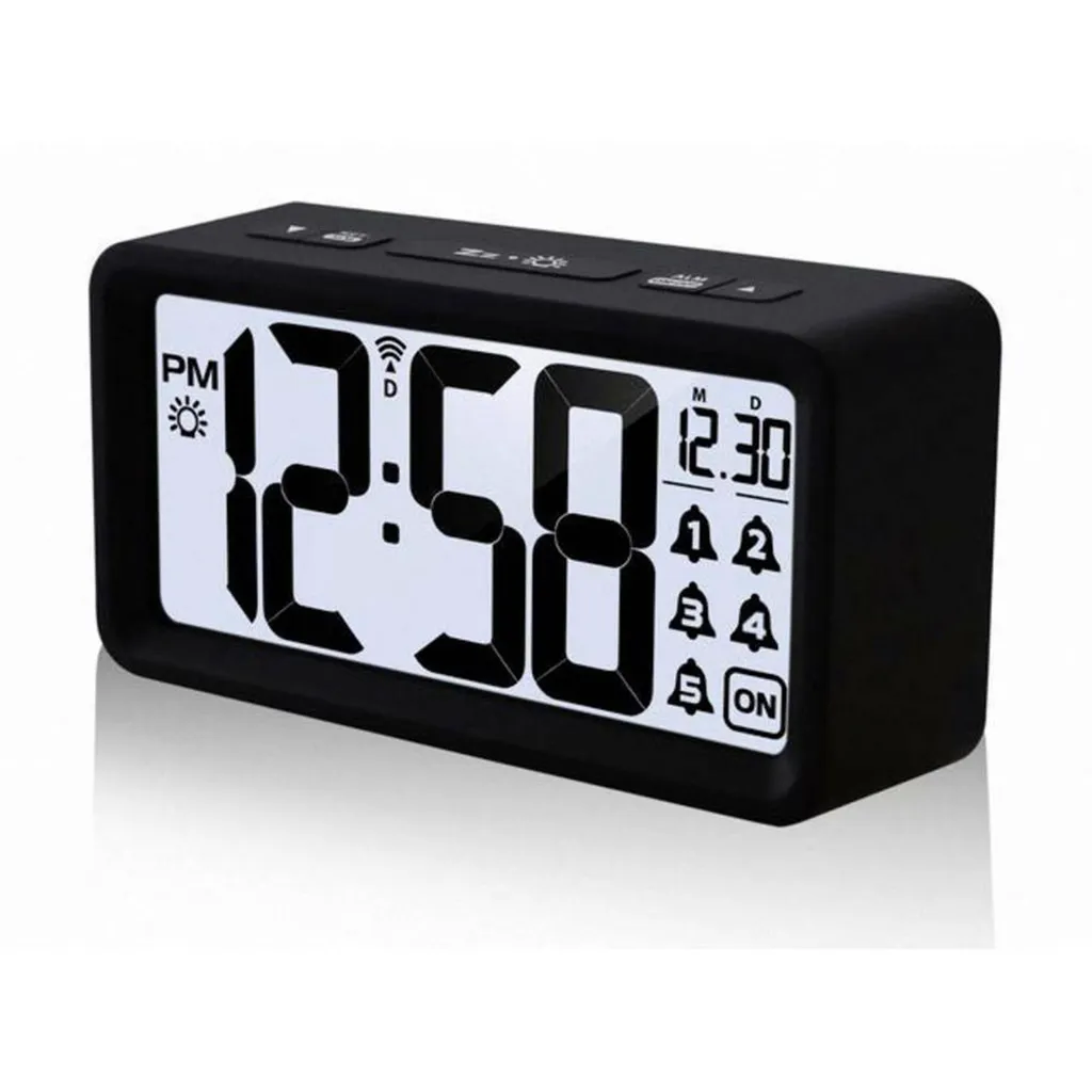 Technoline WT 496 Réveil Radio-piloté Noir - Heure Précise par Signal DCF - 6