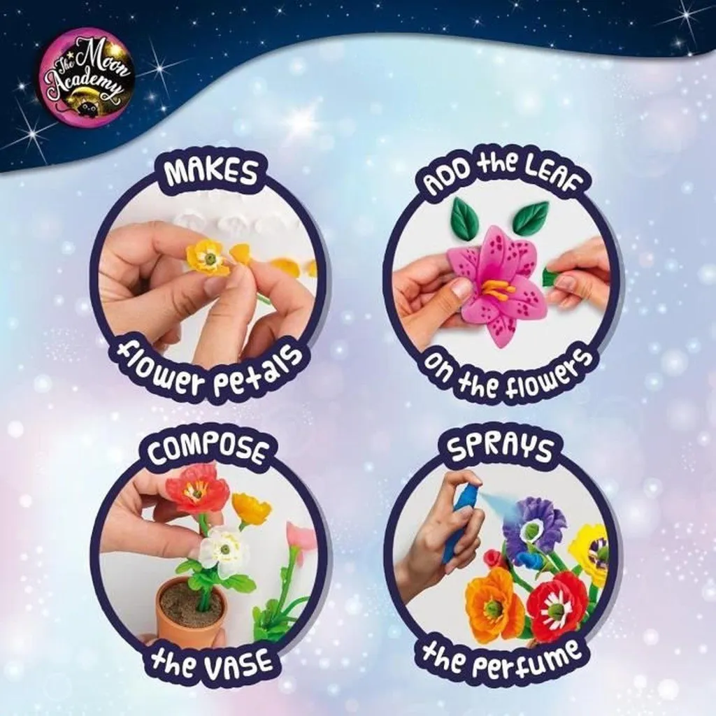 Kit Fleurs de Lune Lisciani The Moon Academy avec Pots Phosphorescents