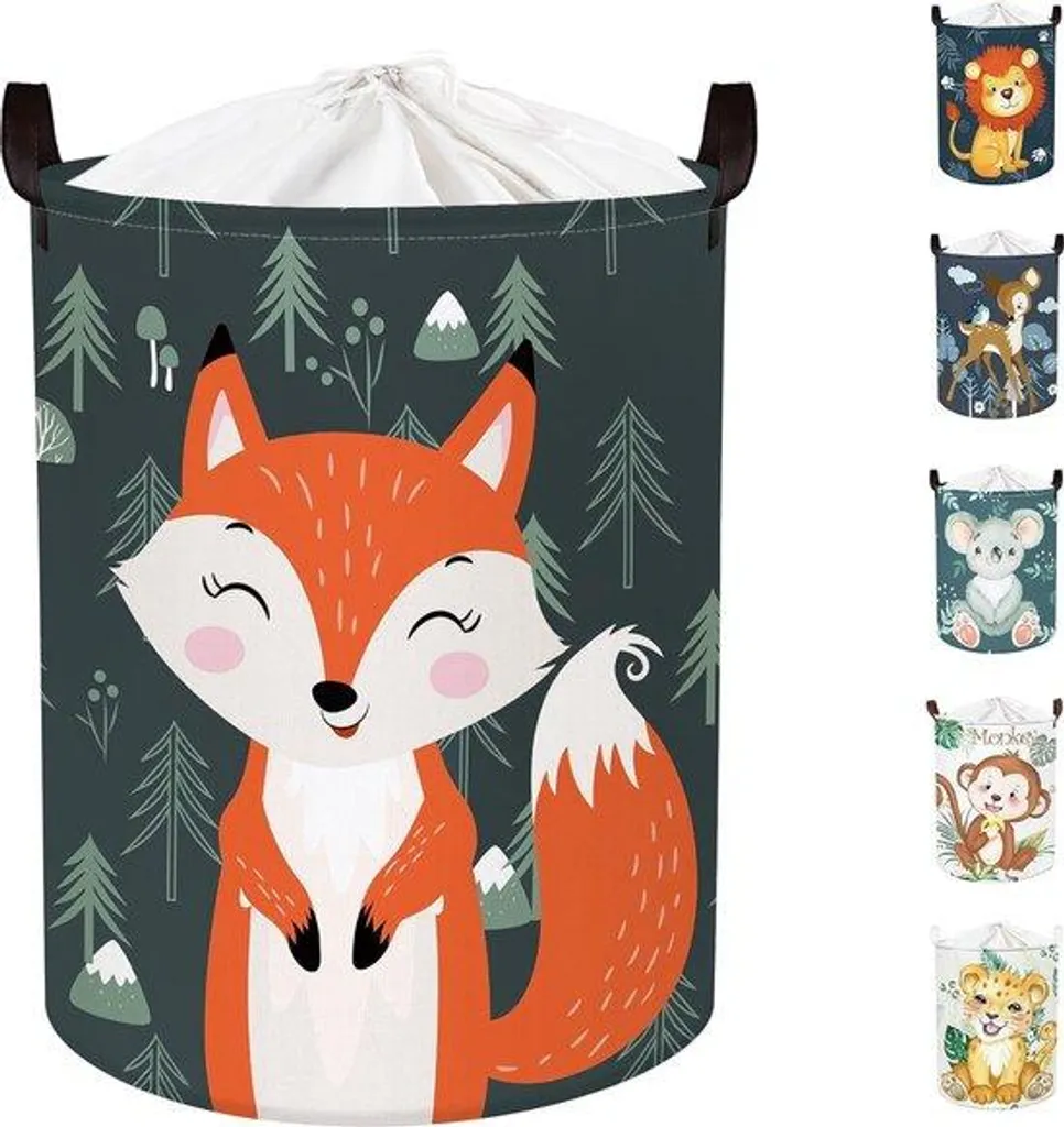 Panier à jouets vert de 45 litres avec couvercle pour chambre d'enfant
