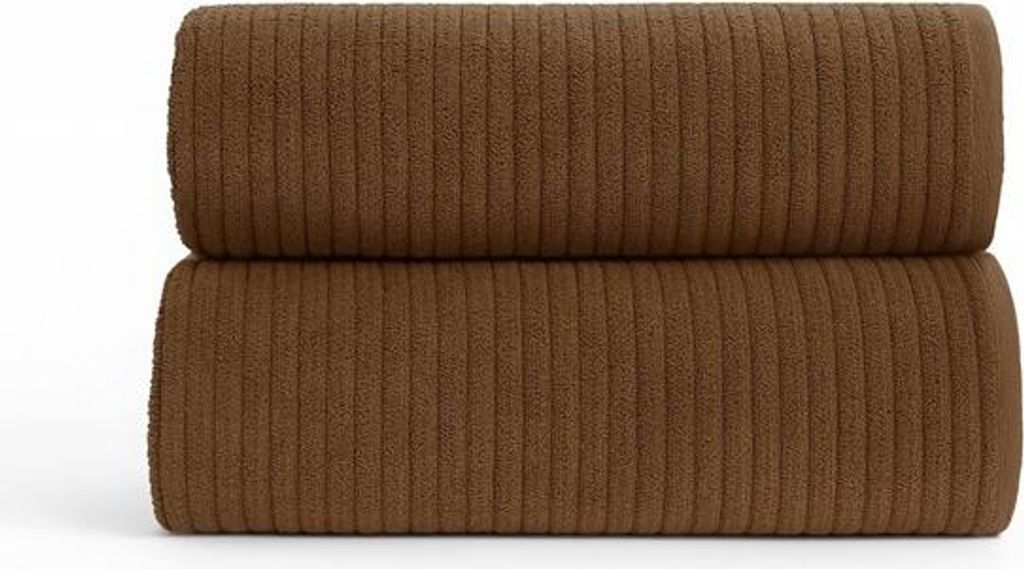 Handtuch, Baumwollhandtuch, Streifen, Madrit 70x140 Braun