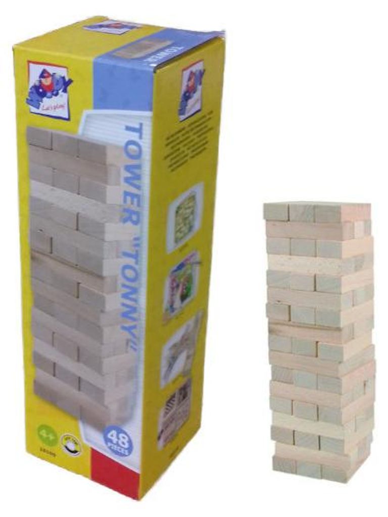 Woody Tower ''Tonny'' - natürliche Holzklötze Produktbild 