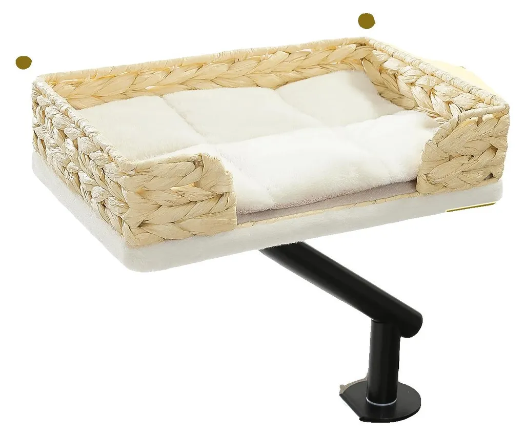 Fini le stress félin avec ce lit pour chat pivotant et design réglable M