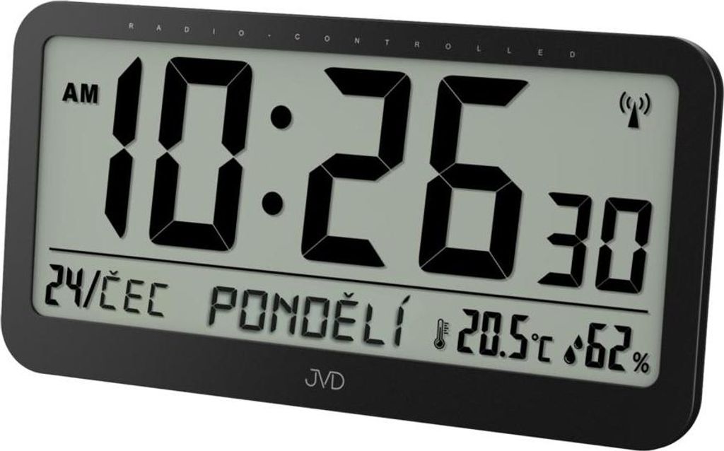 Digitaluhr JVD RB9359.1, 40cm schwarz