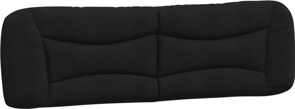 Kopfteil-Kissen "Hvar" Schwarz 193 cm Kunstleder