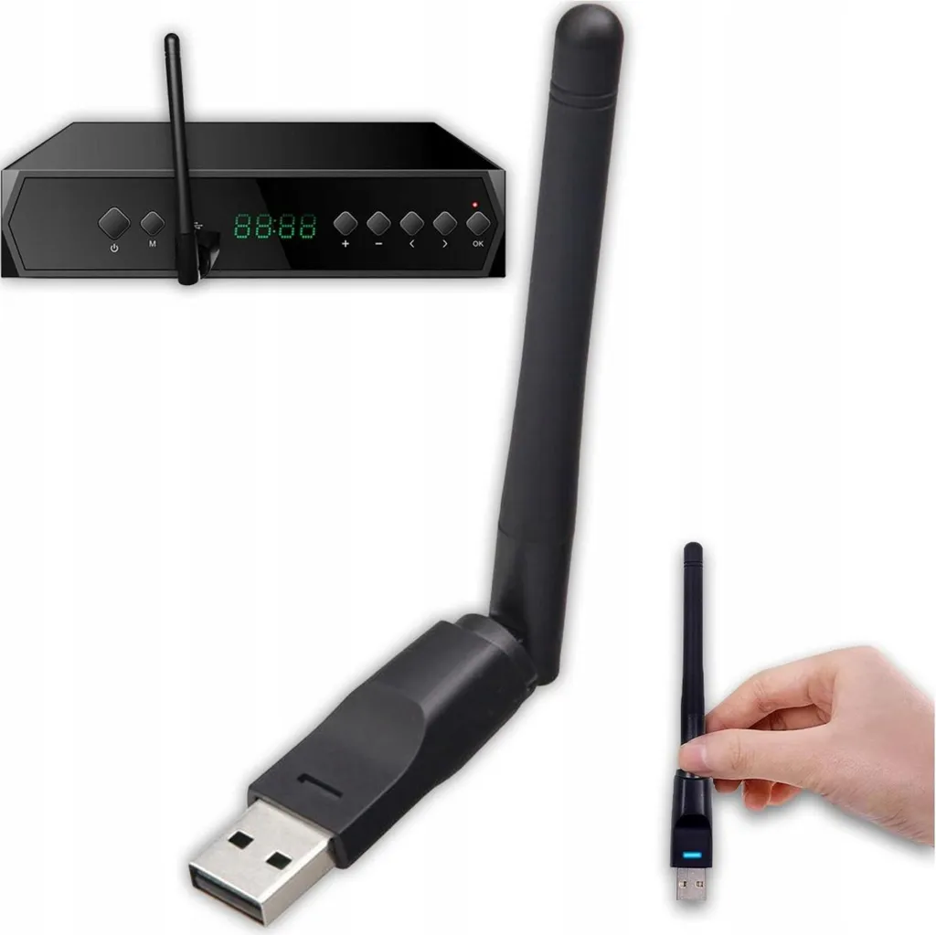 WiFi USB per Decoder Tuner DVB-T2 - Antenna Ricezione Potenziata