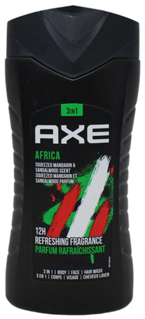 Axe 3-in-1 Douchegel Africa (250 ml) Productafbeelding 