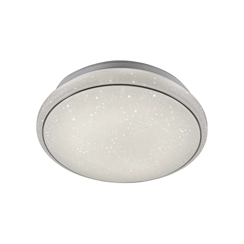 Plafonnier LED 17W scintillant effet constellation - Design blanc