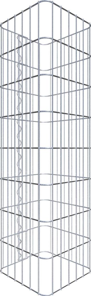 Gabionensäule eckig 32  cm x 32  cm, 80 cm Höhe, MW 5 cm x Produktbild 