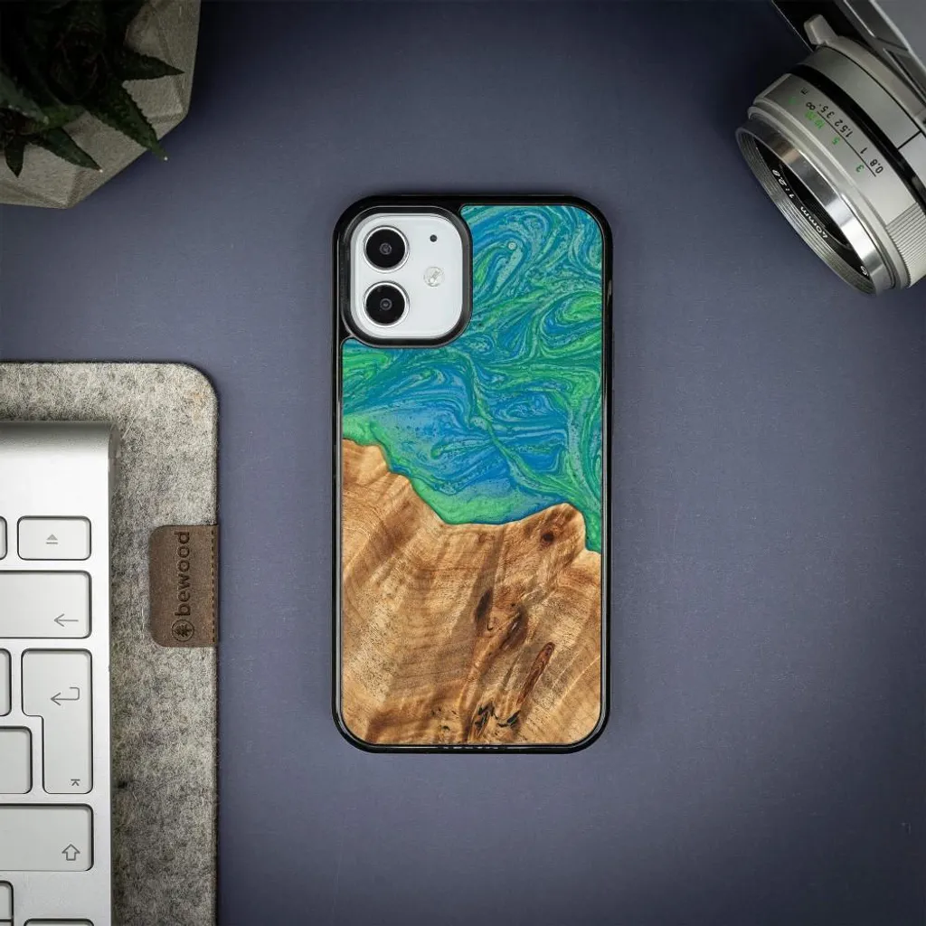 Cover iPhone 12 Mini Bewood Tokyo - Stile Neon Unique Hand-made - 2