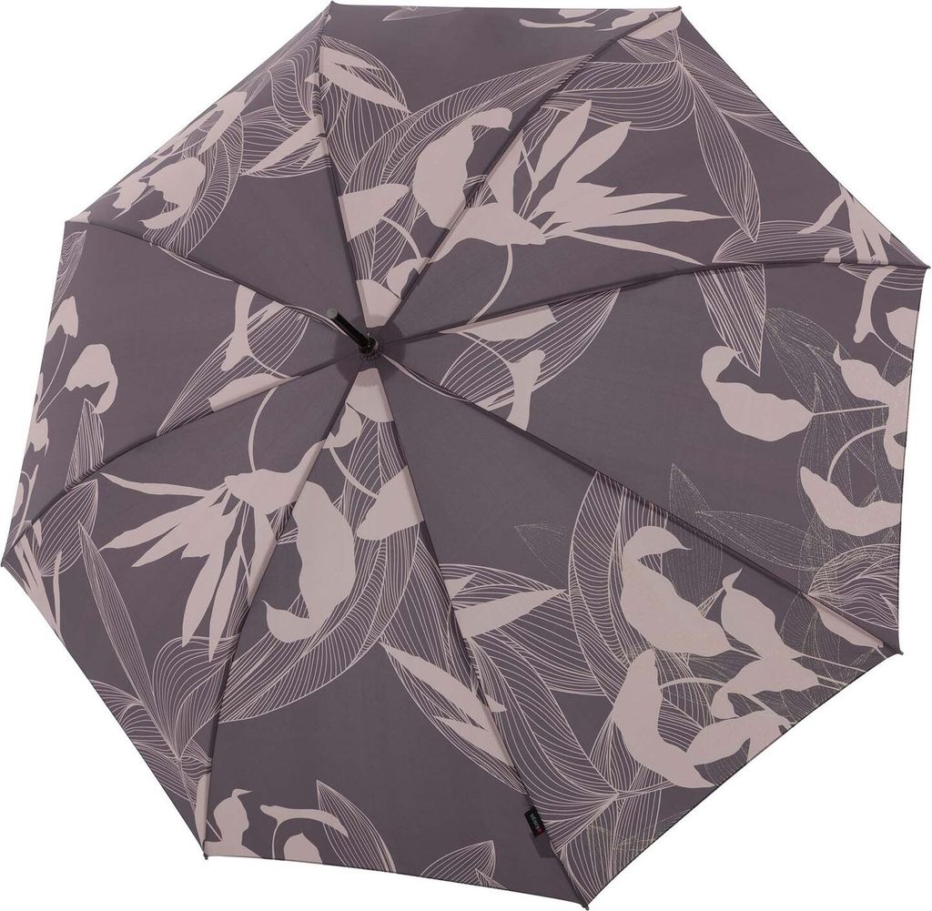 Knirps Stockregenschirm Regenschirm T.760 Stick Automatic Garden Earth mauve