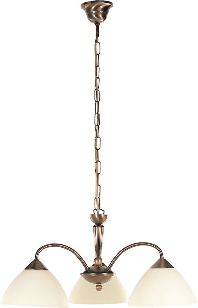 Rabalux 8173 Kronleuchter 3 Spots Regina, E14, bronze-silber-creme, rund, Klassisch, ø520mm